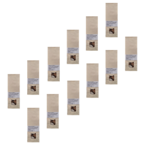 VITA1001-DC-EK-10 - Bio Vitalkaffee Entkoffeiniert/Decaf (PREMIUM REISHI-Kaffee) | 100% feinster biologischer Hochland Arabica Kaffee mit einer Beimengung von 2 Vitalpilzen | Bio Röstkaffee | Mischung | in einer 100% kompostierbaren Holzfaser Espresso-Kapsel (Nespresso kompatibel) | 10er ÖKO-Beutel - Verpackungs-Vorderseite - 12er Pack