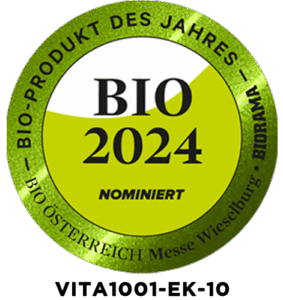 Das Magazin BIORAMA (Wien) nominiert den VITA1001-EK-10 – Bio Vitalkaffee (Reishi- Kaffee) in einer 100% kompostierbaren Holzfaser- Espresso-Kapsel (Nespresso kompatibel) für die Wahl des BIO-Produkt des Jahres 2024 im Rahmen der BIO-Österreich Messe Wieselburg. Der VITA1001-EK-10 – Bio Vitalkaffee (Reishi- Kaffee) hat es auf die Shortlist mit 19 potenzielle Bioprodukte des Jahres – Kategorie Beverages geschafft!